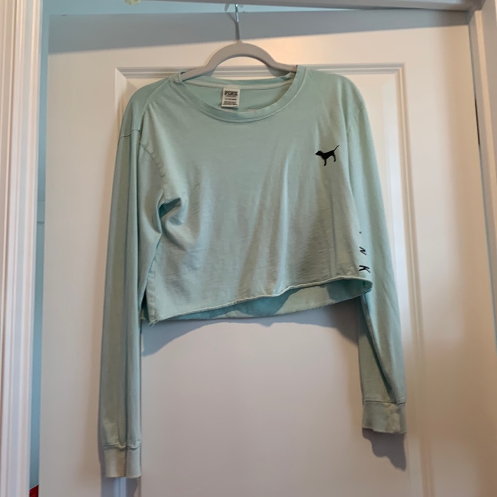 PINK Mint Green Long Sleeve